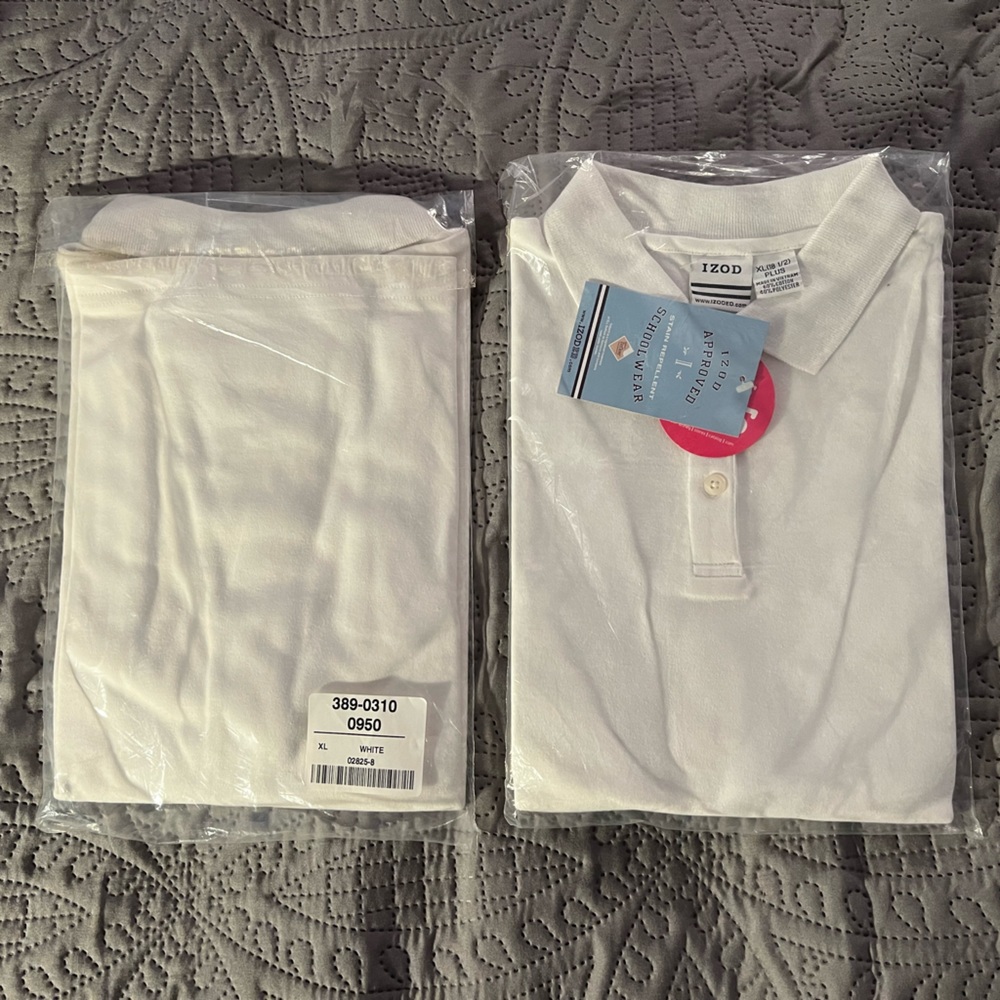 Izod Short Sleeve Polo Girls 2 Pack